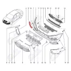 Lada Vesta Sedan első lökhárító jobb oldali ködlámpa takaró műanyag burkolat vakdugós