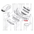 Lada Vesta Sedan első lökhárító bal oldali ködlámpa takaró műanyag burkolat