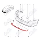 Lada Vesta Sedan hátsó lökhárító alsó betét Avtovaz