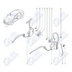 Lada Vesta zárbetét reteszelő kapcsoló kar műanyag