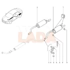 Lada Vesta hátsó kipufogódob