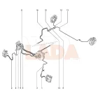 Lada Vesta hátsó gumifékcső a hátsó féknyergen orosz