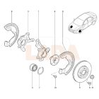 Lada Vesta bal első tengelycsonk ABS -es Avtovaz