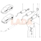 Lada Vesta hátsó kipufogódob SW SW Cross