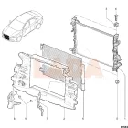 Lada Vesta hűtőradiátor felső gumiágy rögzítő csap dugó