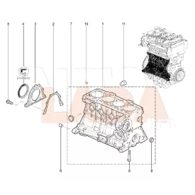   Kalina 2 - Granta tehermentesítő csap a hengerfej és a motorblokk közé