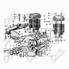 Trabant 601 öntvény kipufogócsonk tőcsavar túlméretes M8-M10