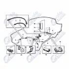 Trabant 601 fékcsőbiztosító lemez