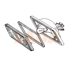 2103 Lada tolatólámpa hátramenet lámpa fekete műanyag