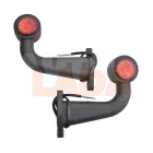 Utánfutó - trailler Ledes szélességjelző 12 - 24 V íves nagy