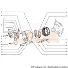 2105 Lada generátor állórész belső feszültségszabályzós generátorhoz 89 mm