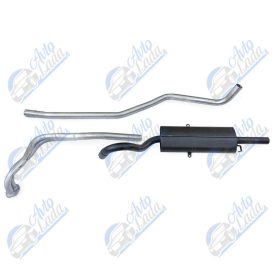   Lada kipufogórendszer 50 mm-es SPORT dob nélküli középpel fekete hátsó dobbal