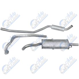   Lada kipufogórendszer 50 mm-es SPORT 1 dobos középpel műbizonylatos szürke hátsó dobbal