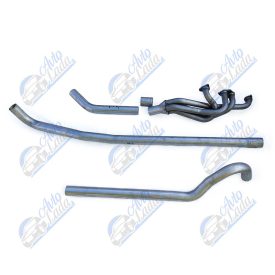   Lada kipufogórendszer 60 mm-es SPORT VFTS dob nélküli kasztni vágós hosszú hattyúnyakkal 4-1 leömlő