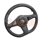 Lada sport kormánykerék fekete egyenes aljú - Techno feliratú