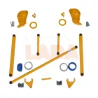  Niva futómű emelőszett tuning hátsó magasított poliuretán kék gumiággyal Tuning