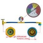  Autóklíma hűtőközeg utántöltő R1234yf helyettesítő töltőcsappal