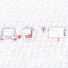 Univerzális méretrevágható sárfogó merev szürke Sparco garnitúra