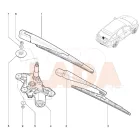 Lada Vesta SW - SW cross hátsó ablaktörlő kar lapáttal Avtovaz