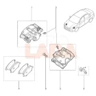 Lada Vesta első fékbetét garnitúra Bosch
