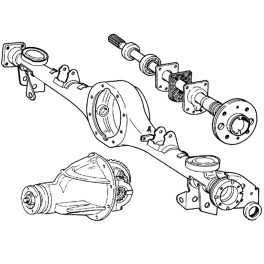 Első-, hátsó híd és féltengelyek