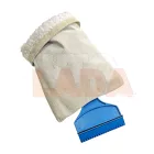 Műanyag jégkaparó lehúzógumival és bélelt börkesztyűvel több színben