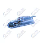 Utanfutó kapcsolófej 750 kg-ig íves profil 60 mm átmérő