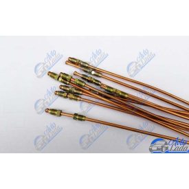   2101 Lada hátsó fém fékcső a fékerőszabályzótól a hátsó gumifékcsőig 10x1.25 kúpos réz