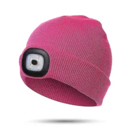 Sapka Pink- usb-s ujratölthető led lámpával