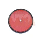 Kerek piros fényvisszaverő prizma csavaros felfogatású