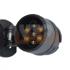 Utánfutó műanyag átalakító 13 pólusú aljzatról 7 pólusra aljzatra dugalj