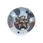 Utánfutó fém csatlakozó 7 pólusú aljzat dugalj