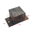 Utánfutó ütköző gumibak tehermentesítő lemez